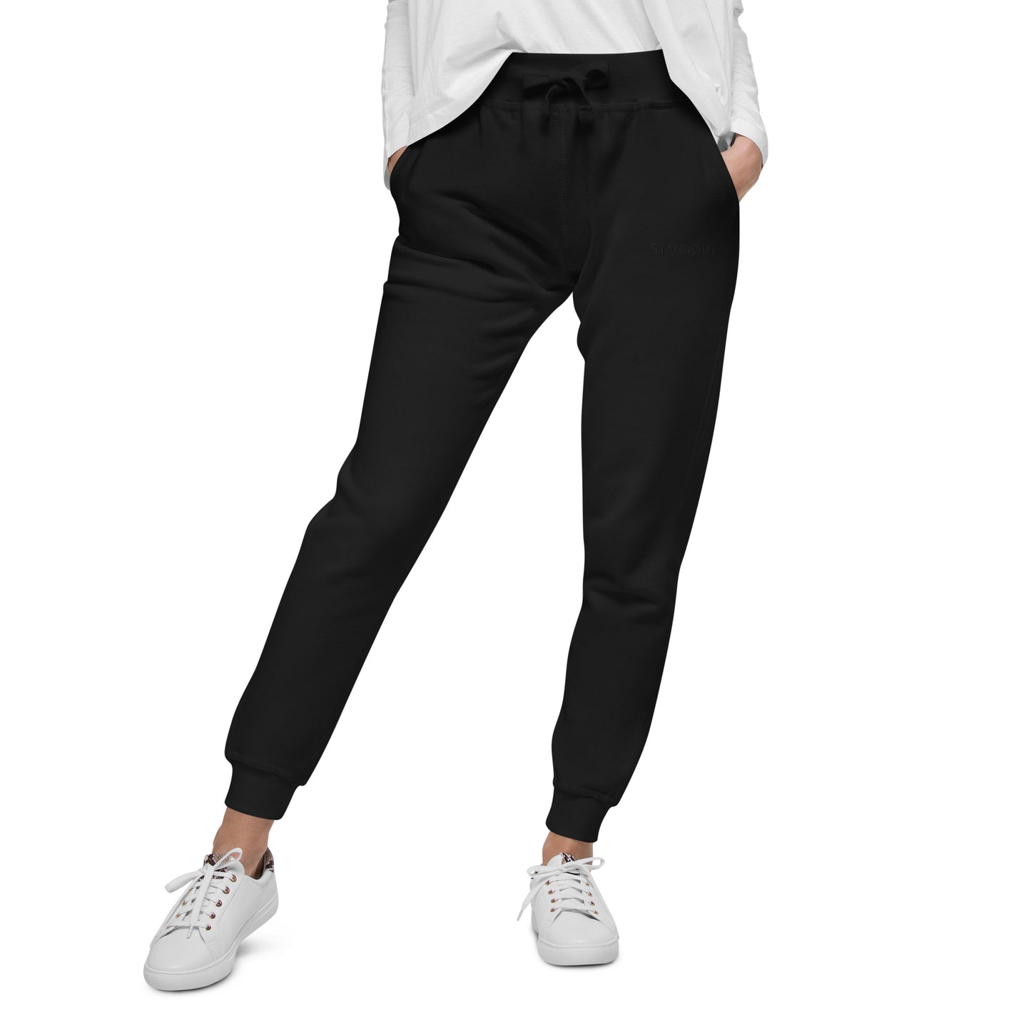 STANDOUT EMBROIDERED Unisex fleece sweatpants designed by SPICCA