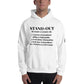 STANDOUT DEFINITION Unisex Hoodie designed by SPICCA